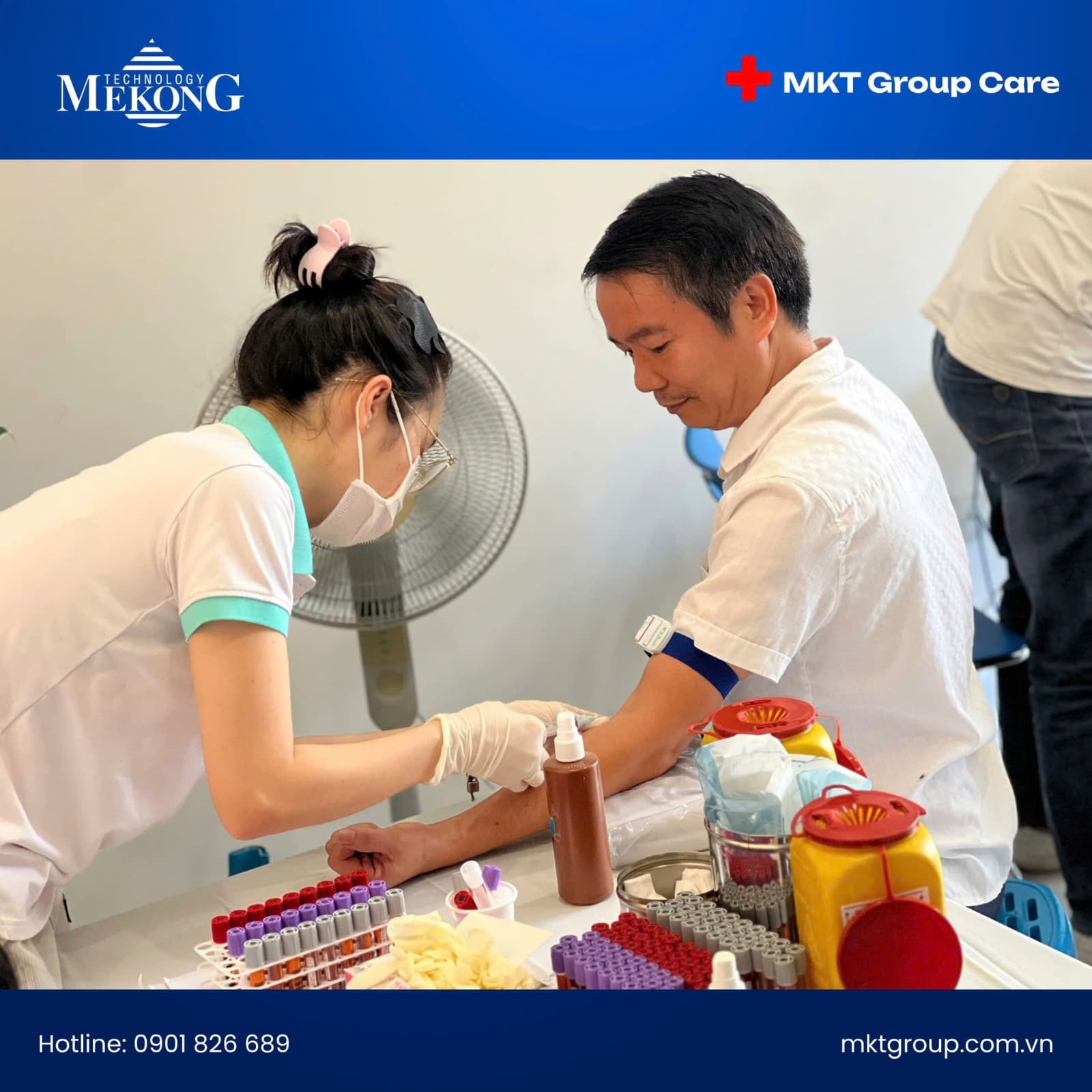Chương trình khám sức khỏe định kỳ năm 2026 nhận được sự tham gia tích cực của cán bộ nhân viên MKT Group