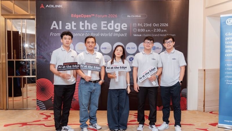 Đội ngũ MKT Group tại EdgeOpen Forum 2026 với chủ đề “AI at the Edge – From Intelligence to Real-World Impact”
